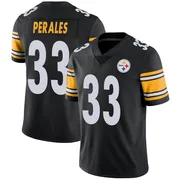 Black Men's David Perales Pittsburgh Steelers Limited Team Color Vapor Untouchable Jersey