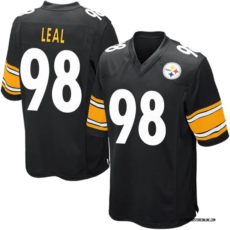 Black Men's DeMarvin Leal Pittsburgh Steelers Game Team Color Jersey