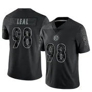 Black Men's DeMarvin Leal Pittsburgh Steelers Limited Reflective Jersey