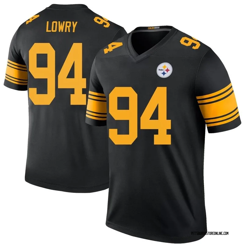 Black Men's Dean Lowry Pittsburgh Steelers Legend Color Rush Jersey