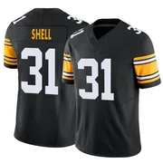 Black Men's Donnie Shell Pittsburgh Steelers Limited Alternate Vapor F.U.S.E. Jersey