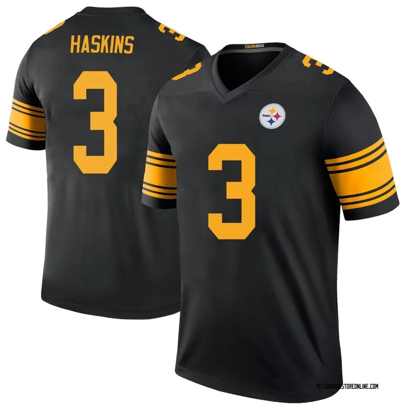 Black Men's Dwayne Haskins Pittsburgh Steelers Legend Color Rush Jersey