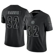 Black Men's Franco Harris Pittsburgh Steelers Limited Reflective Jersey