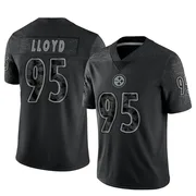 Black Men's Greg Lloyd Pittsburgh Steelers Limited Reflective Jersey