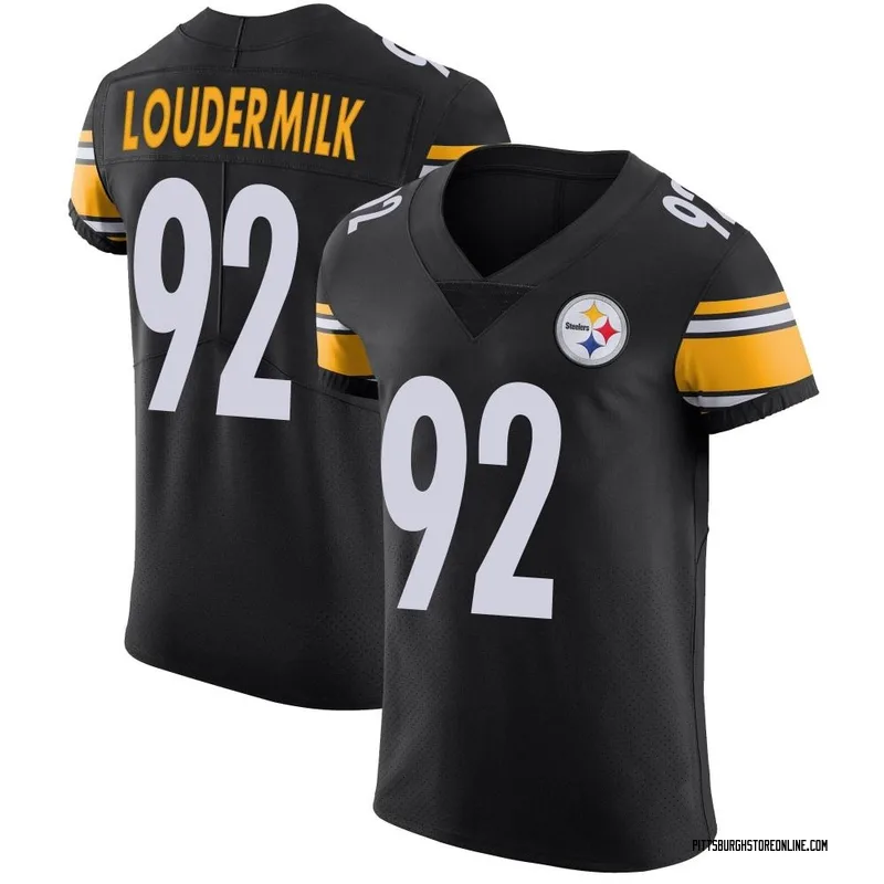 Black Men's Isaiahh Loudermilk Pittsburgh Steelers Elite Team Color Vapor Untouchable Jersey