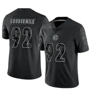 Black Men's Isaiahh Loudermilk Pittsburgh Steelers Limited Reflective Jersey