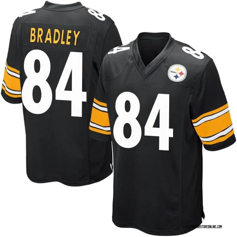 Black Men's Ja'Marcus Bradley Pittsburgh Steelers Game Team Color Jersey