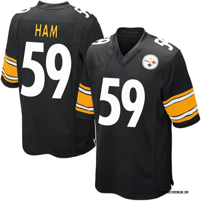 Black Men's Jack Ham Pittsburgh Steelers Game Team Color Jersey