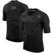 Black Men's Jack Ham Pittsburgh Steelers Limited 2020 Salute To Service Jersey