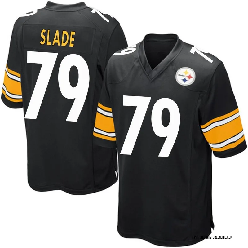 Black Men's Jacob Slade Pittsburgh Steelers Game Team Color Jersey