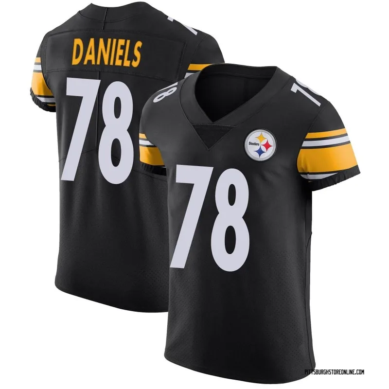 Black Men's James Daniels Pittsburgh Steelers Elite Team Color Vapor Untouchable Jersey