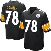 Black Men's James Daniels Pittsburgh Steelers Game Team Color Jersey