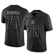 Black Men's James Daniels Pittsburgh Steelers Limited Reflective Jersey