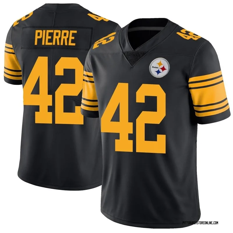 Black Men's James Pierre Pittsburgh Steelers Limited Color Rush Jersey