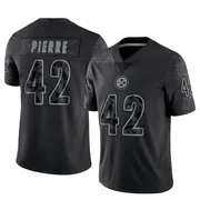 Black Men's James Pierre Pittsburgh Steelers Limited Reflective Jersey