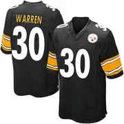 Black Men's Jaylen Warren Pittsburgh Steelers Game Team Color Jersey