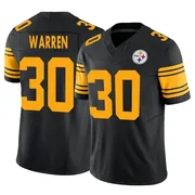 Black Men's Jaylen Warren Pittsburgh Steelers Limited 2nd Alternate Vapor F.U.S.E. Jersey