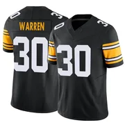 Black Men's Jaylen Warren Pittsburgh Steelers Limited Alternate Vapor F.U.S.E. Jersey