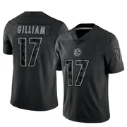 Black Men's Joe Gilliam Pittsburgh Steelers Limited Reflective Jersey