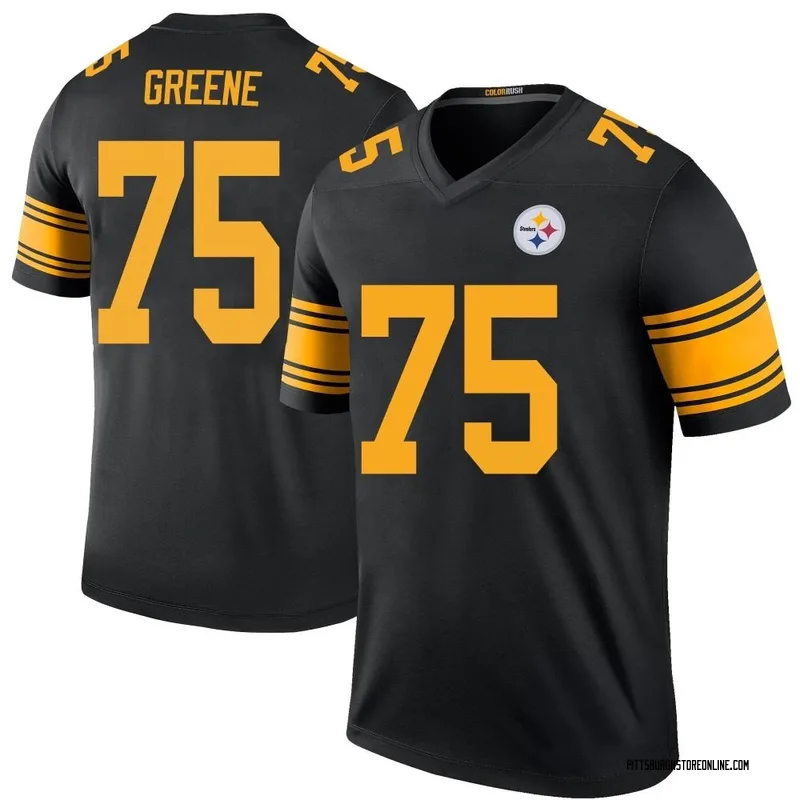 Black Men's Joe Greene Pittsburgh Steelers Legend Color Rush Jersey