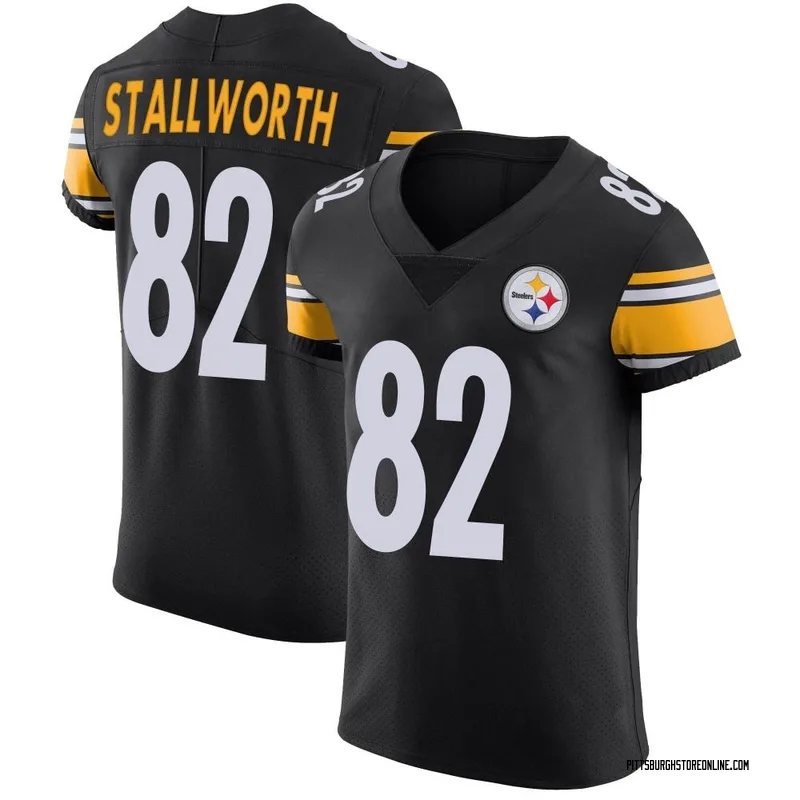 Black Men's John Stallworth Pittsburgh Steelers Elite Team Color Vapor Untouchable Jersey