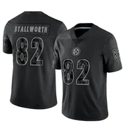 Black Men's John Stallworth Pittsburgh Steelers Limited Reflective Jersey