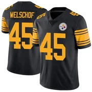 Black Men's Julius Welschof Pittsburgh Steelers Limited Color Rush Jersey