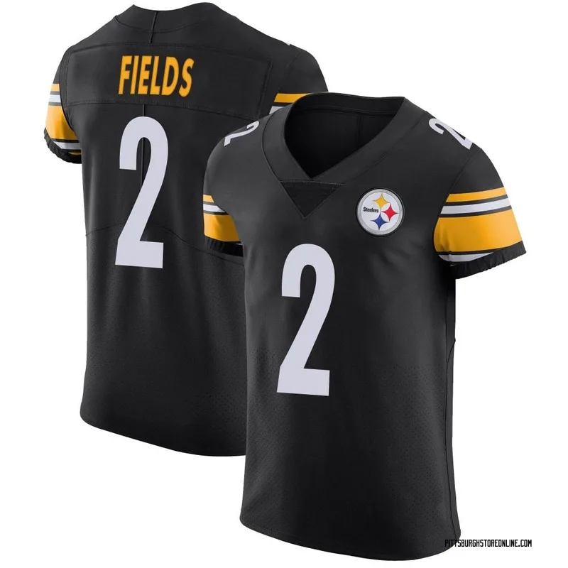 Black Men's Justin Fields Pittsburgh Steelers Elite Team Color Vapor Untouchable Jersey