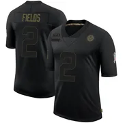 Black Men's Justin Fields Pittsburgh Steelers Limited 2020 Salute To Service Jersey