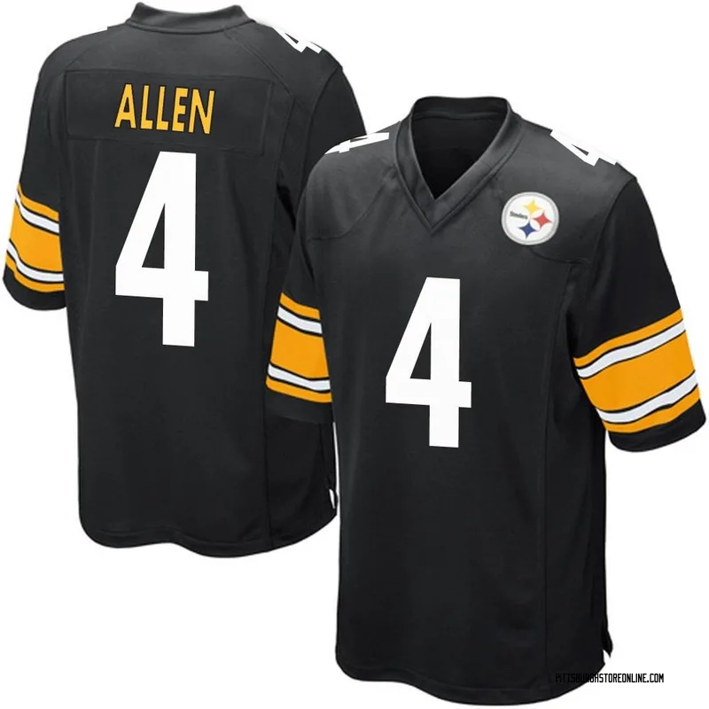 Black Men's Kyle Allen Pittsburgh Steelers Game Team Color Jersey