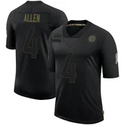 Black Men's Kyle Allen Pittsburgh Steelers Limited 2020 Salute To Service Jersey