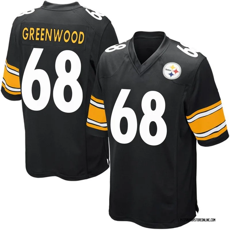 Black Men's L.C. Greenwood Pittsburgh Steelers Game Team Color Jersey