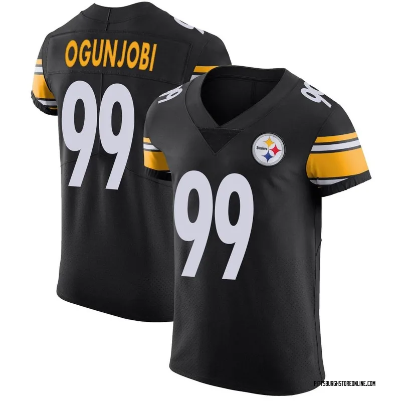 Black Men's Larry Ogunjobi Pittsburgh Steelers Elite Team Color Vapor Untouchable Jersey