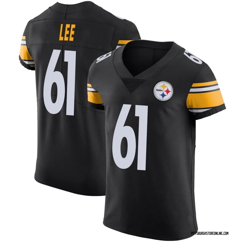 Black Men's Logan Lee Pittsburgh Steelers Elite Team Color Vapor Untouchable Jersey