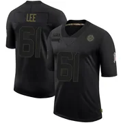 Black Men's Logan Lee Pittsburgh Steelers Limited 2020 Salute To Service Jersey