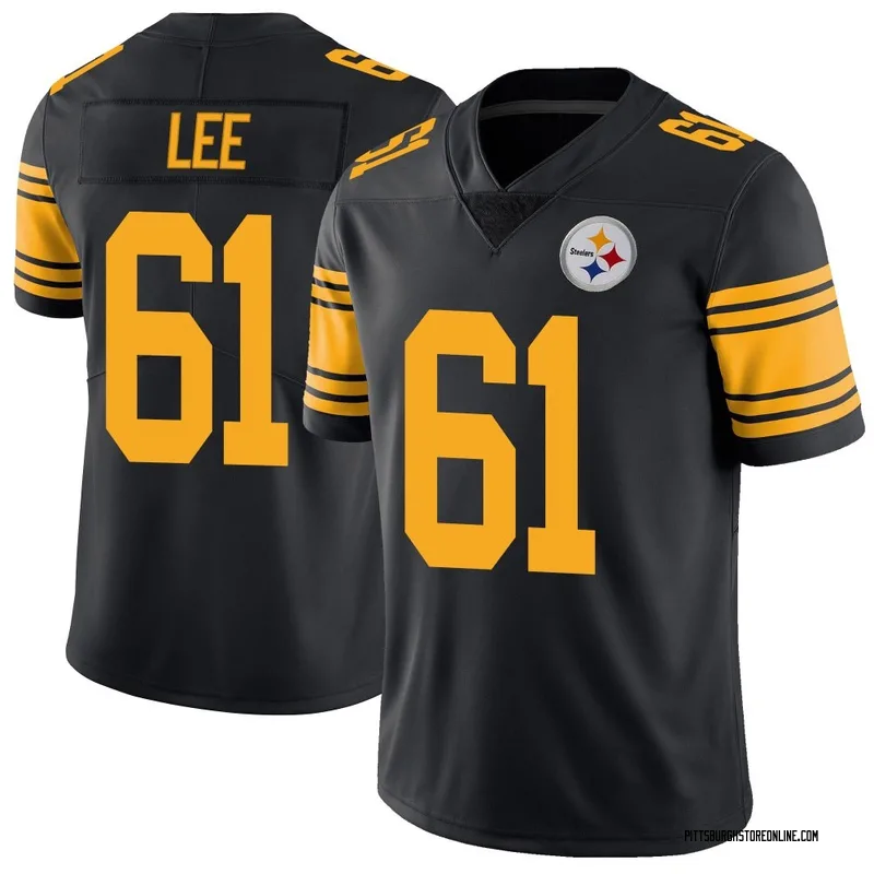 Black Men's Logan Lee Pittsburgh Steelers Limited Color Rush Jersey