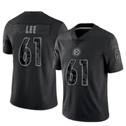 Black Men's Logan Lee Pittsburgh Steelers Limited Reflective Jersey