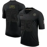 Black Men's Louis Lipps Pittsburgh Steelers Limited 2020 Salute To Service Jersey