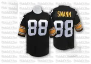 Black Men's Lynn Swann Pittsburgh Steelers Authentic Mitchell And Ness Team Color Throwback Jersey