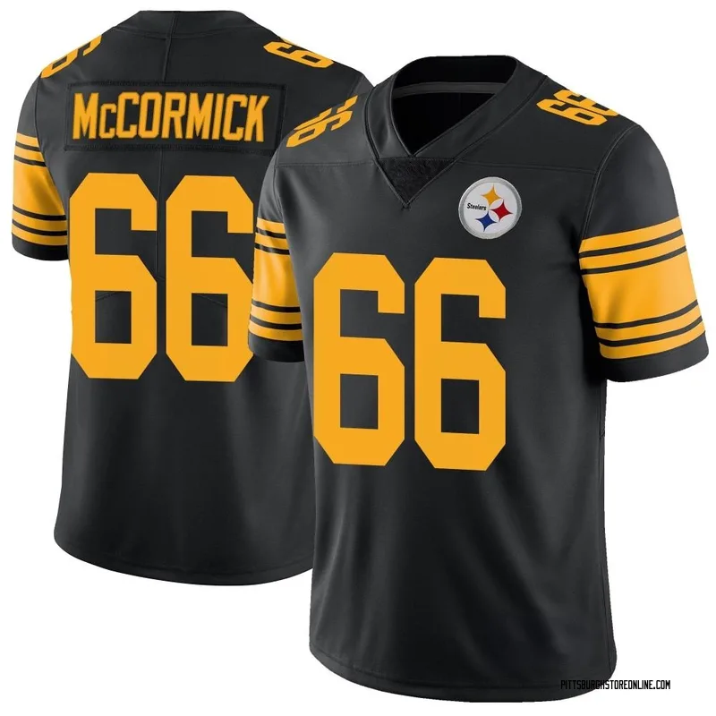 Black Men's Mason McCormick Pittsburgh Steelers Limited Color Rush Jersey