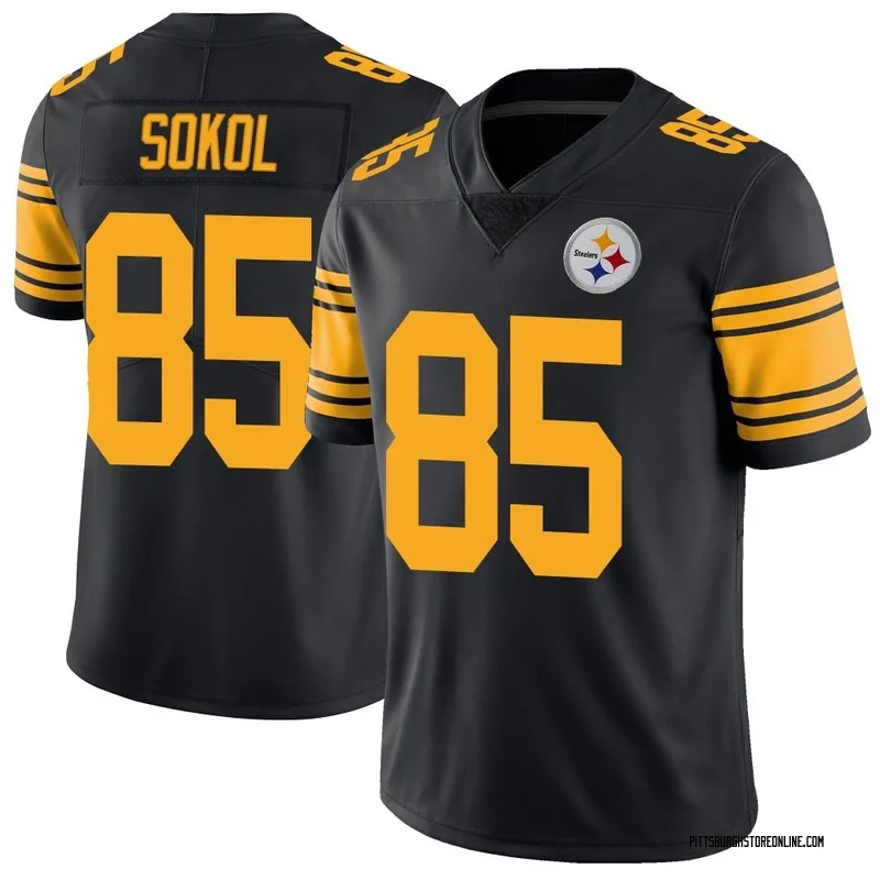 Black Men's Matt Sokol Pittsburgh Steelers Limited Color Rush Jersey