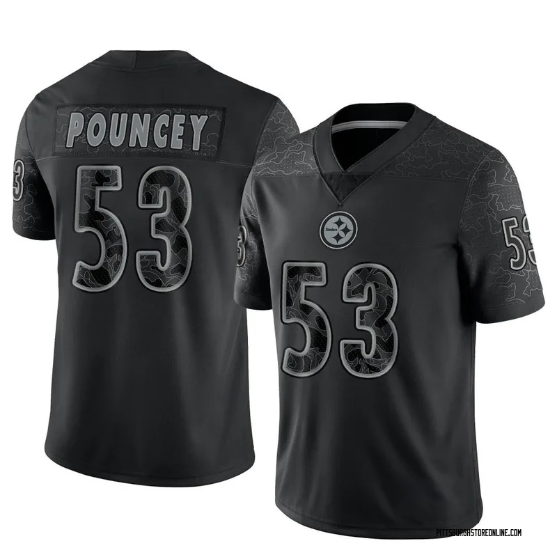 Pittsburgh Steelers Nike #53 Maurkice Pouncey Limited Throwback Black &  Gold Jersey