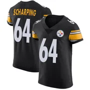 Black Men's Max Scharping Pittsburgh Steelers Elite Team Color Vapor Untouchable Jersey