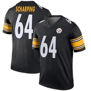 Black Men's Max Scharping Pittsburgh Steelers Legend Jersey