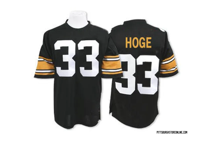 Black Men's Merril Hoge Pittsburgh Steelers Authentic Jersey