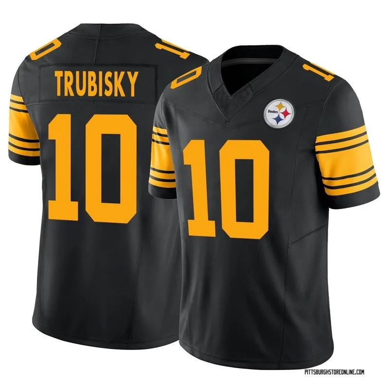 Pittsburgh Steelers Mitchell Trubisky 10 Game Player Jersey - White Jersey  - Bluefink