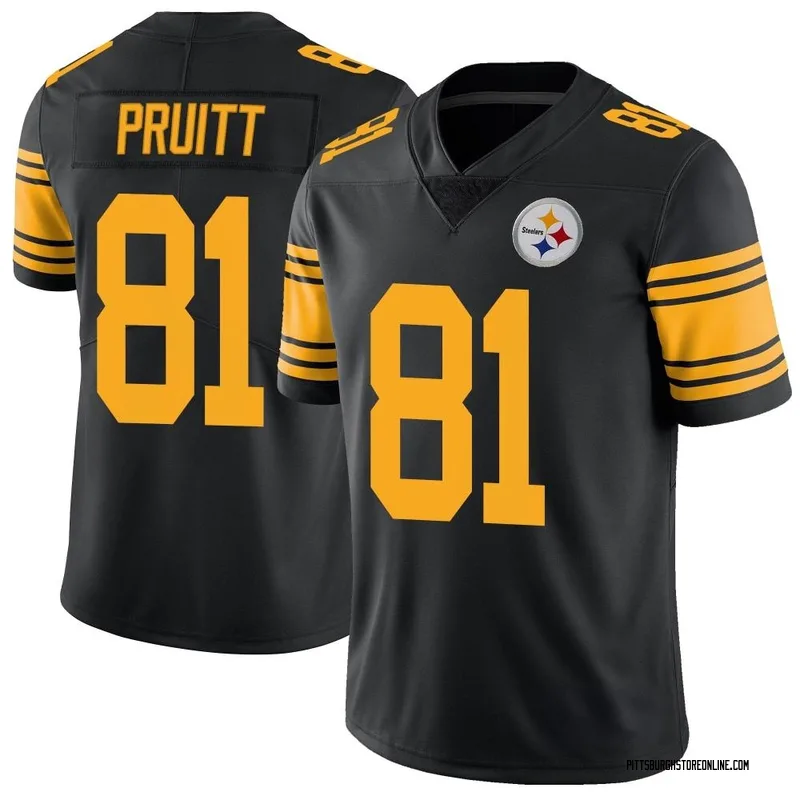 Black Men's MyCole Pruitt Pittsburgh Steelers Limited Color Rush Jersey