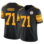 Black Men's Nate Herbig Pittsburgh Steelers Limited 2nd Alternate Vapor F.U.S.E. Jersey