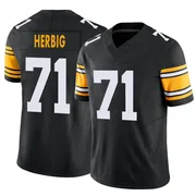 Black Men's Nate Herbig Pittsburgh Steelers Limited Alternate Vapor F.U.S.E. Jersey