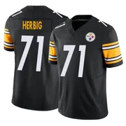 Black Men's Nate Herbig Pittsburgh Steelers Limited Vapor F.U.S.E. Jersey